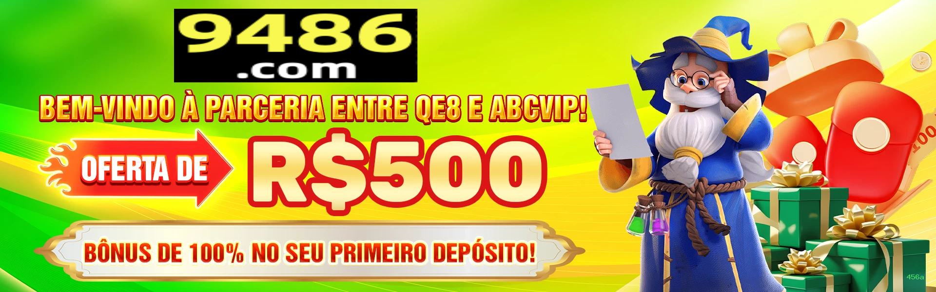 Bônus boas-vindas 456a R$100